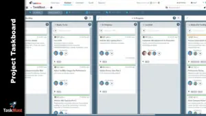 Taskblast - project management software project taskboard user interface