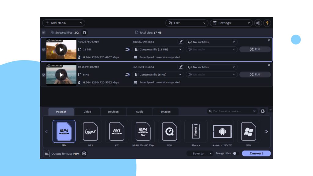 Export Options