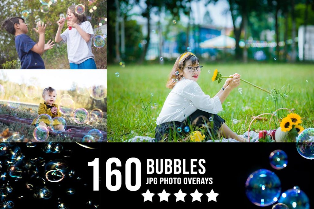 Bubbles JPG Photoshop overlays