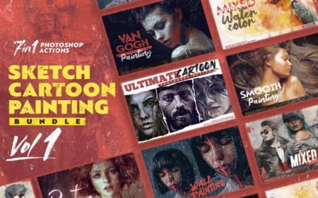 cartoon painting bundle