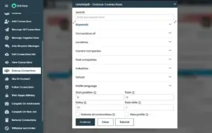 linkedin endorse connections user interface