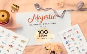100 Majestic Vector Logo Templates  | Commercial License