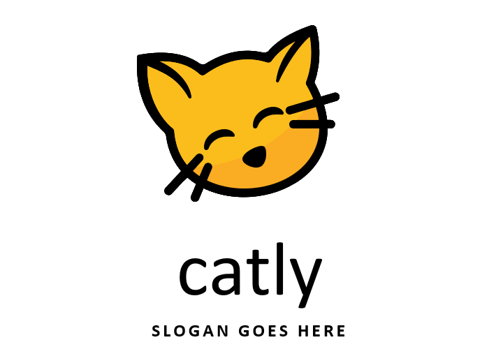 logo design of a cat