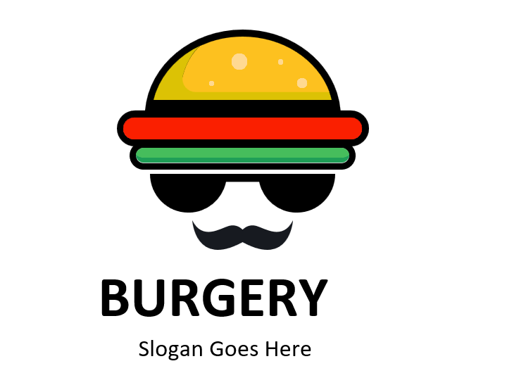 logo design of burger