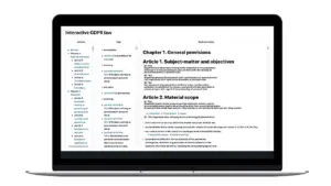 Interactive GDPR law articles