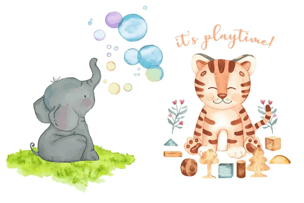 watercolor illustrations of animals
