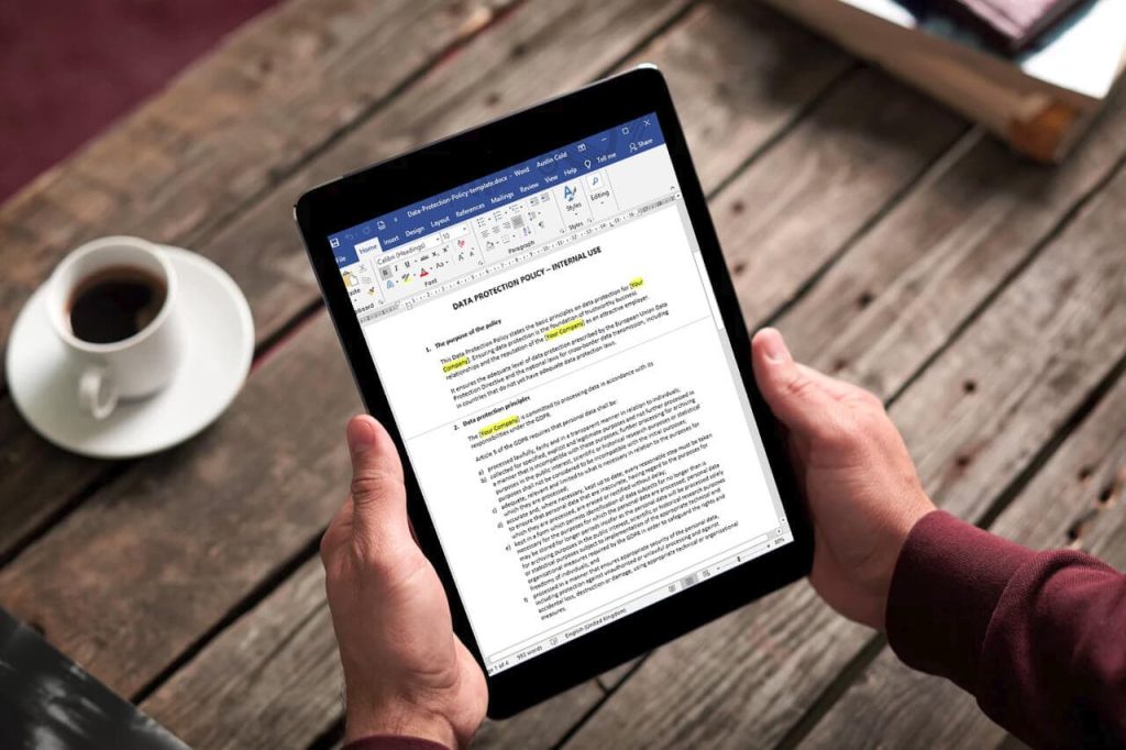 Data protection document