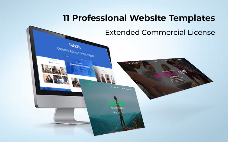 11 Professional Website Templates / Extended Commercial License