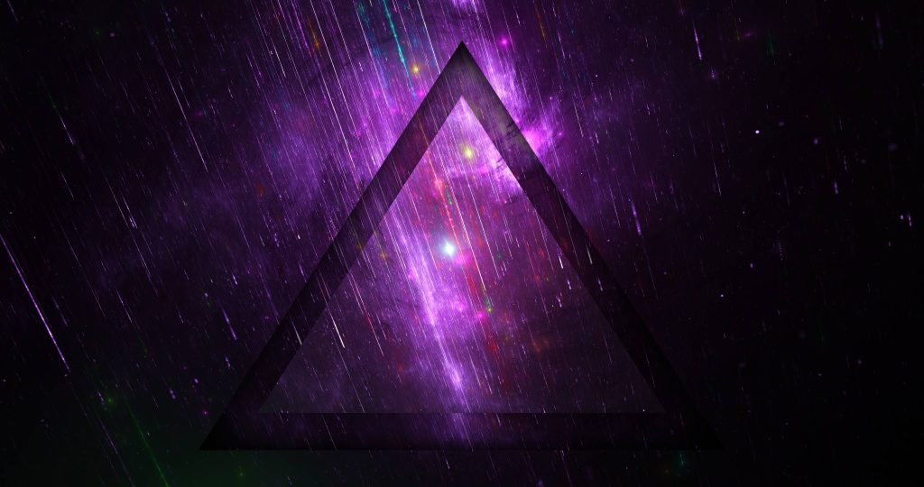 purple galaxy background with stars