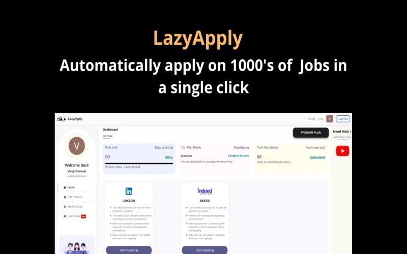 Deal Fuel Deal for LazyApply &#8211; Automate Your Job Application | Lifetime Access