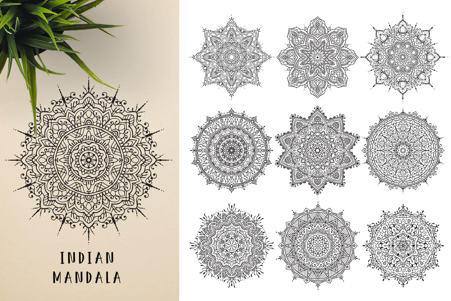 Bundle Of Mandala Ornaments - Indian 2