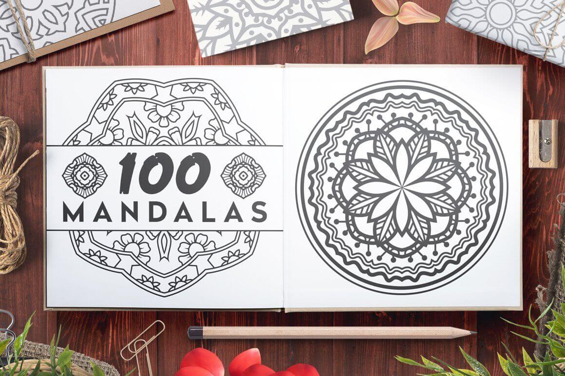 Bundle Of Mandala Ornaments - 100 Vector Mandala Ornaments Presentation