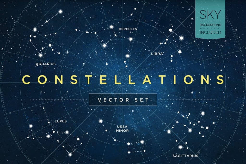 Creative Graphic Design - Cosmic Bundle: Constellation Set-1 - 1