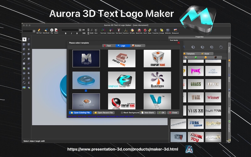 Aurora 3D Logo &#038; Text Maker | Lifetime Access
