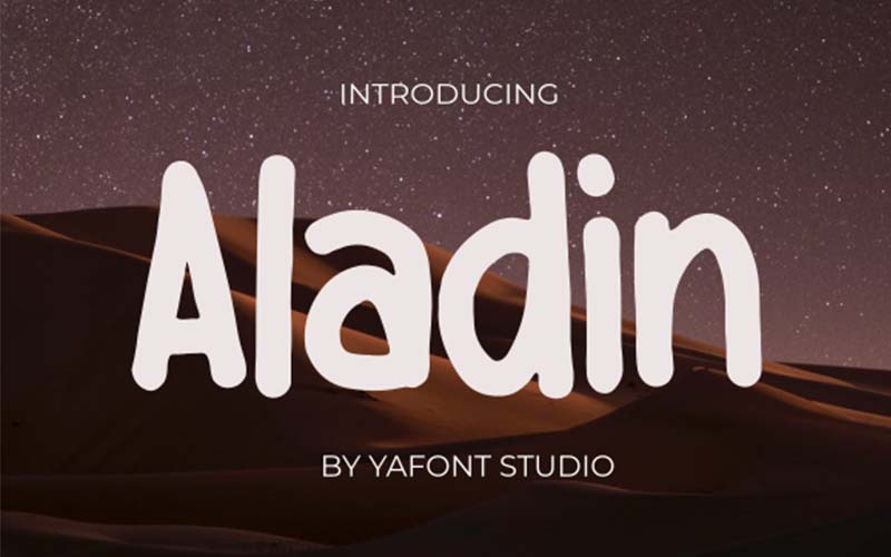 Crafty Font - Aladin
