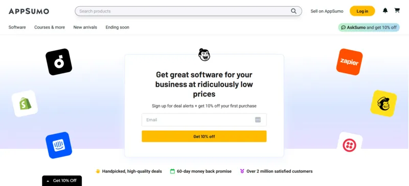 AppSumo Home Page