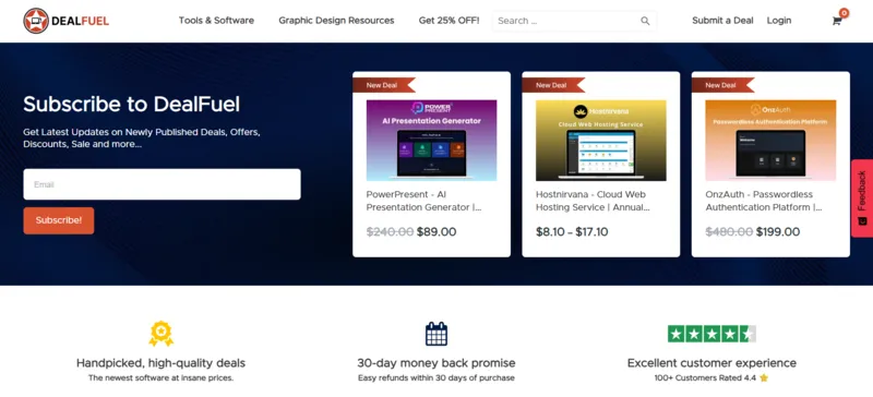 DealFuel Home Page