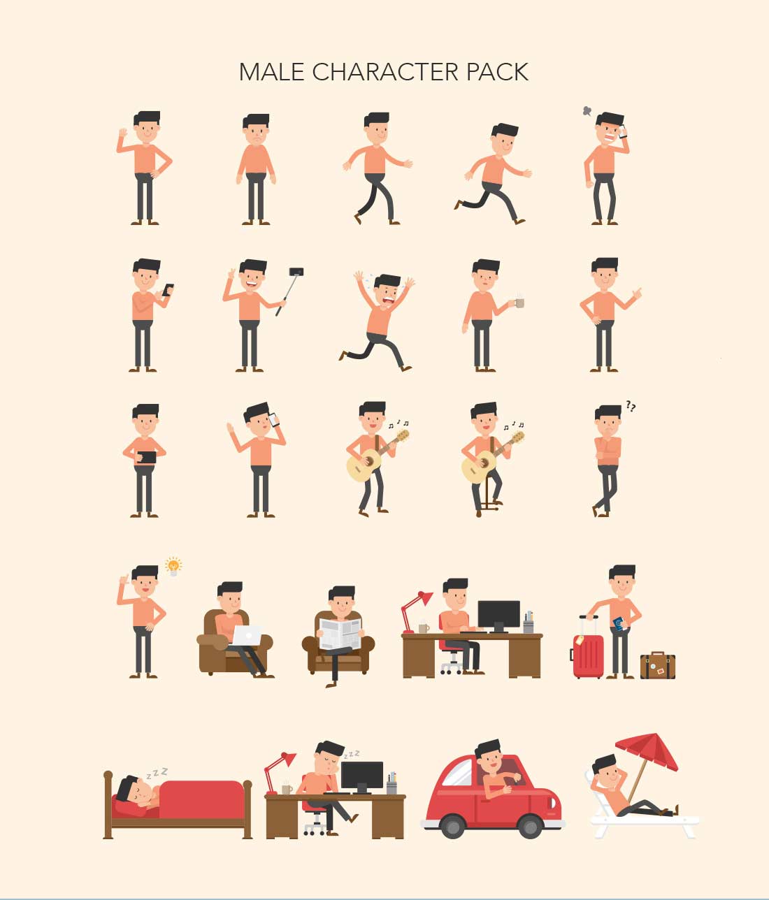 250+ Stock Animation Bundle - John