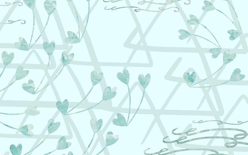 Preview of Cute Background of Heart and Triangles