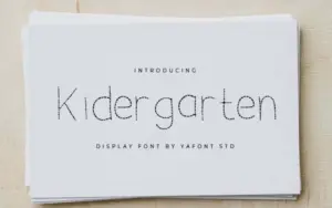 Crafty Font - Kindergarten