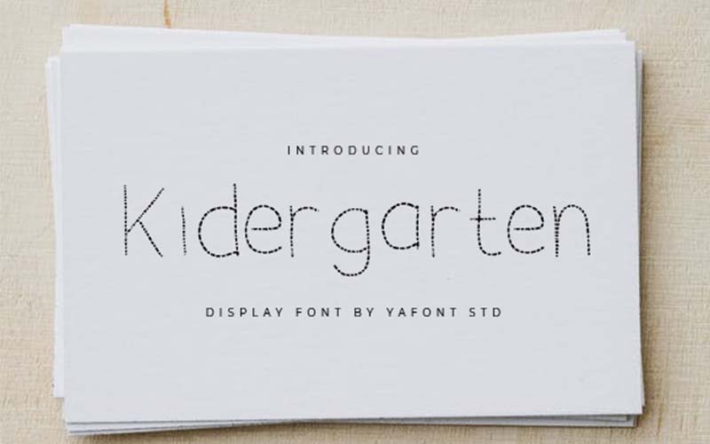 Crafty Font - Kindergarten