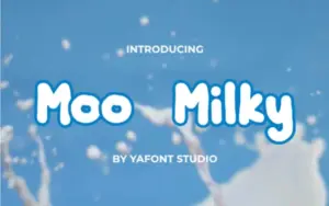 Crafty Font - Moo Milk