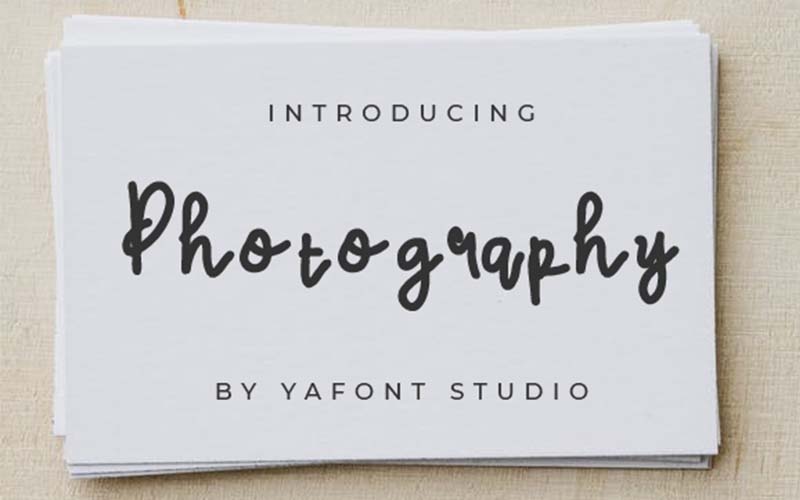 Crafty Font - Photography