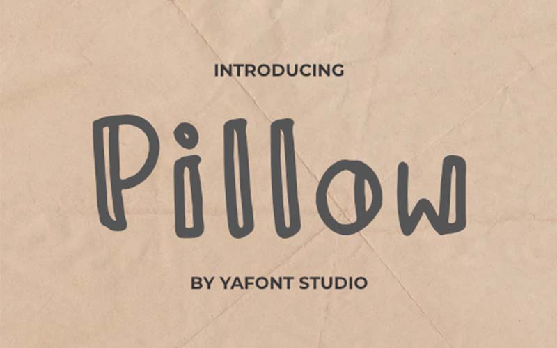 Crafty Font - Pillow