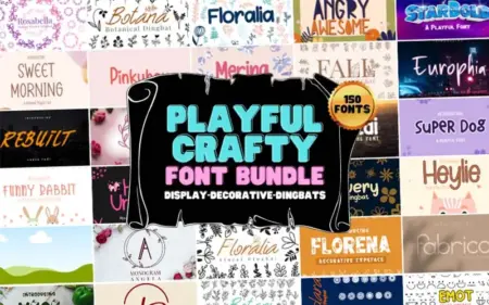 Playful & Crafty Fonts Bundle
