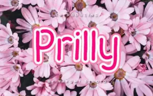 Prilly font included in the Playful Crafty Fonts Bundle