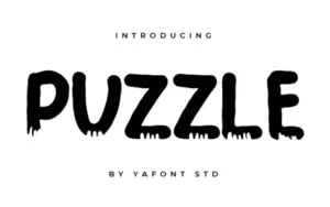 Crafty Font - Puzzle