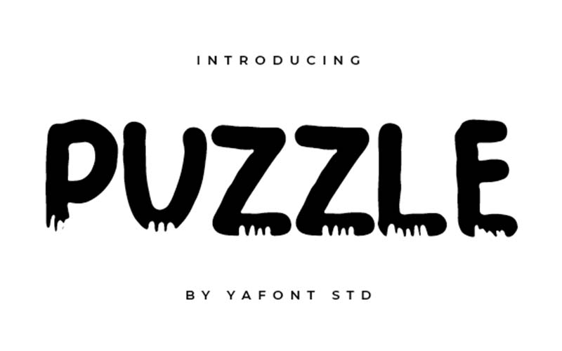 Crafty Font - Puzzle
