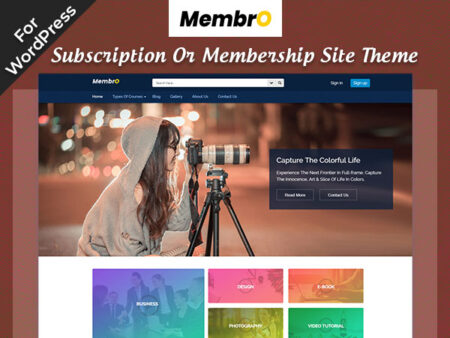 Membro WordPress Theme For Membership Site Theme Website Platform Feature Image