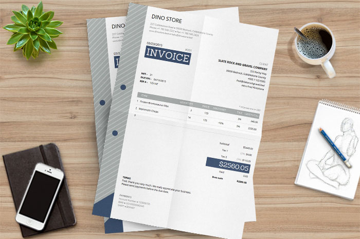 Free HTML Invoice Template With Auto-Calculations | DealFuel