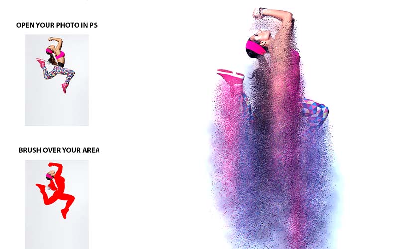 Sand Dispersion - Best Photoshop Actions