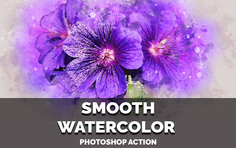 Smooth Watercolor - Best Photoshop Actions