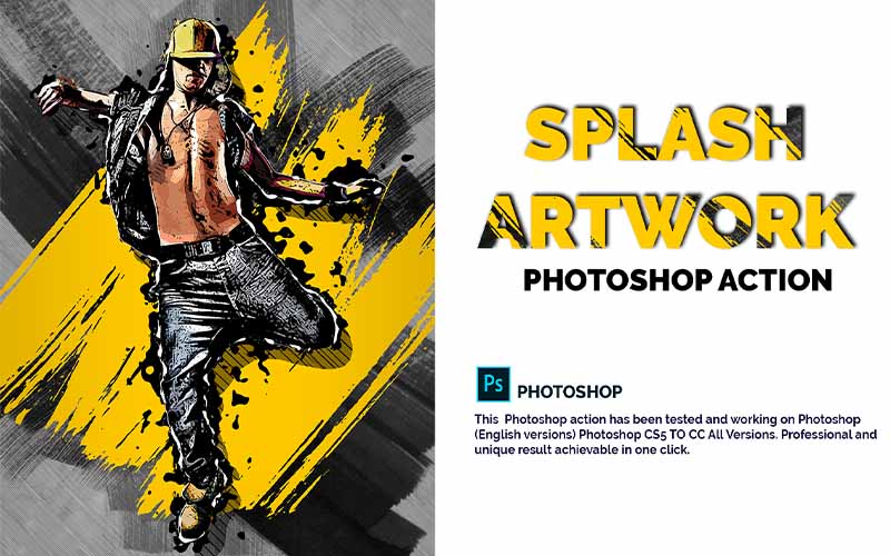 Splash Artwork - Best Photoshop Actions