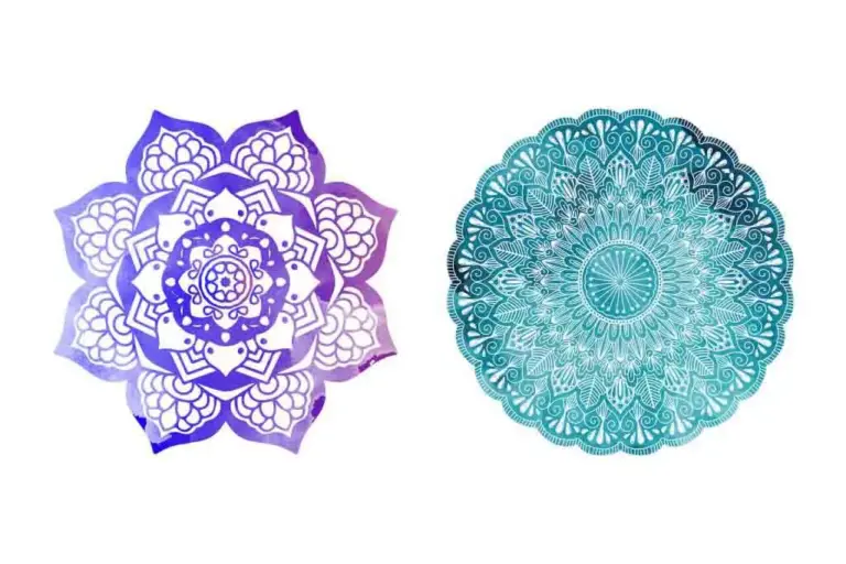 Mandala watercolor illustrations