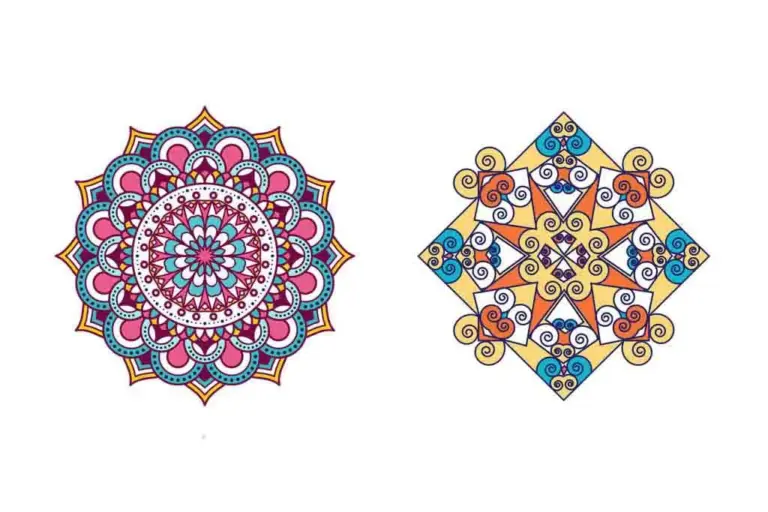 Mandala watercolor illustrations