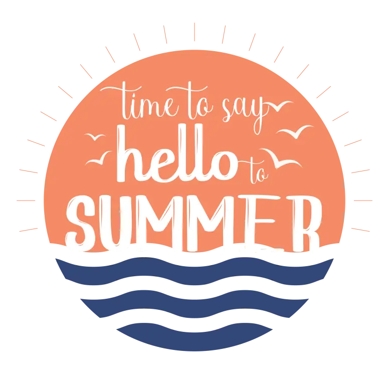 Summer text overlays