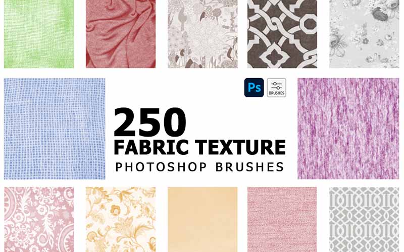 fabric texture brushes banner