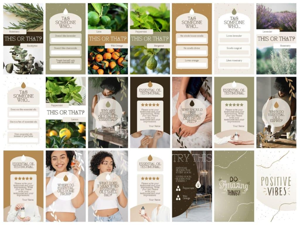 Beige themed Instagram story templates, photoshop instagram story template photoshop instagram post template