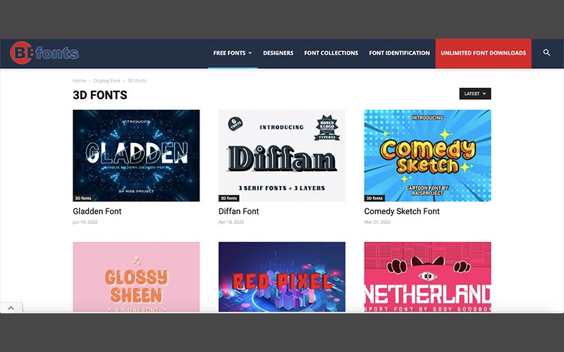 befonts - free font websites