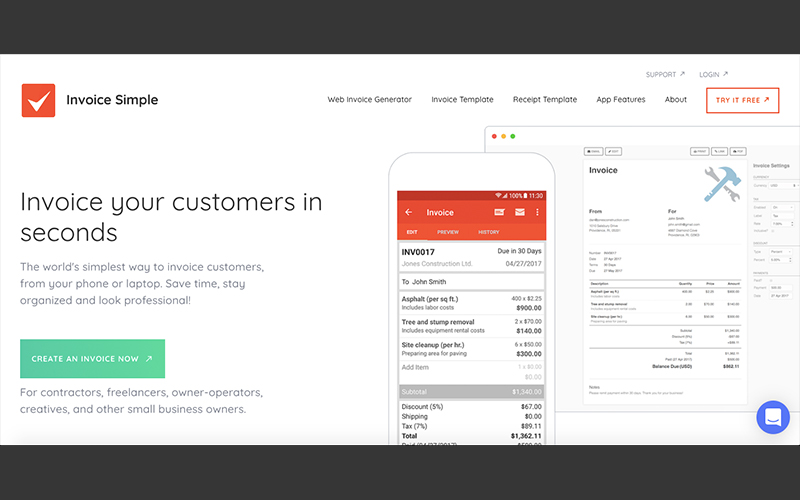 INvoice SImple Tool Preview Image