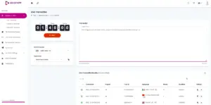 voicetapp - speech to text transcription software dashboard user interface