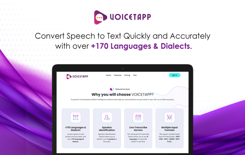 Voicetapp – Speech-to-Text Transcription
