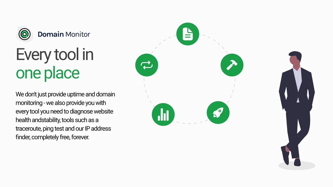 Domain monitor homepage