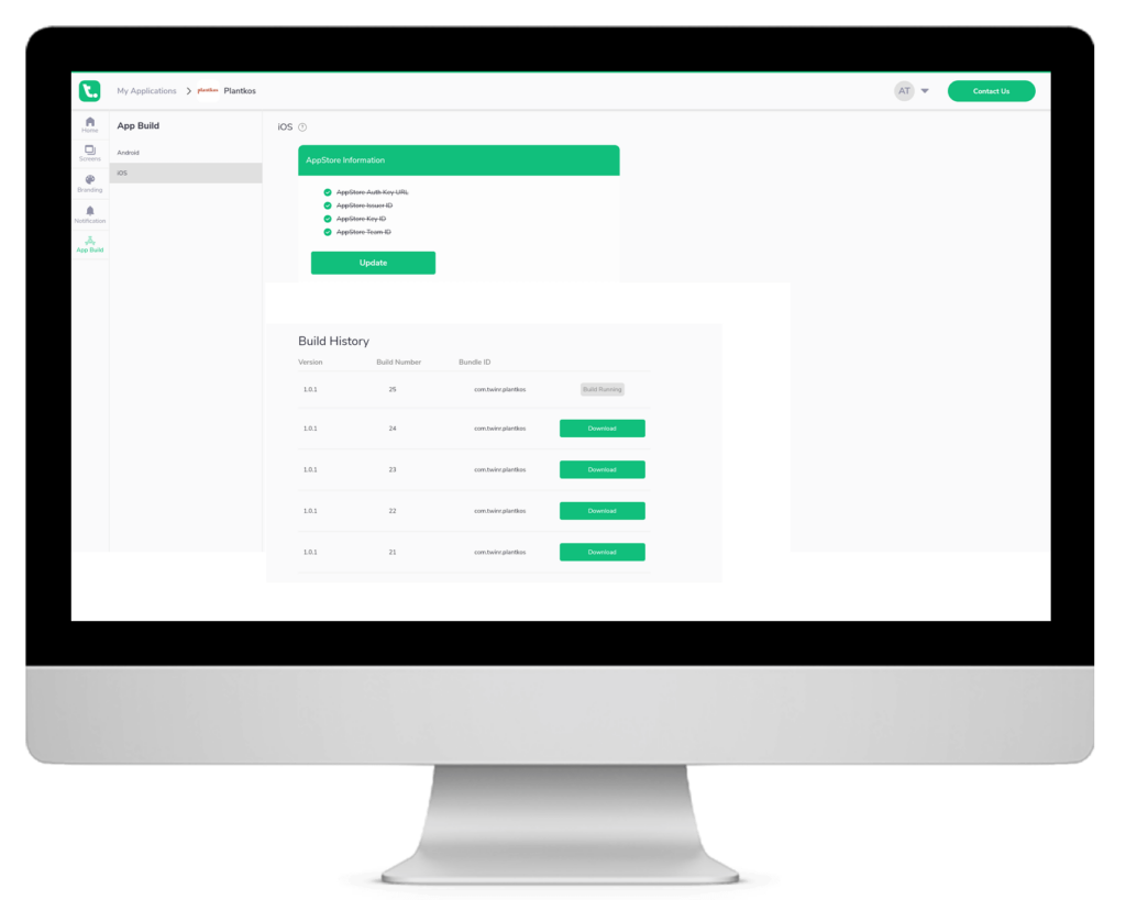 Twinr: No Code Website To App Converter Publish Panel
