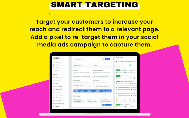 Linko Smart Targeting Feature - Link Shortener