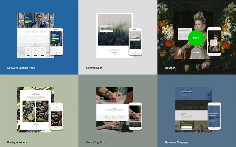Templates to use in website building